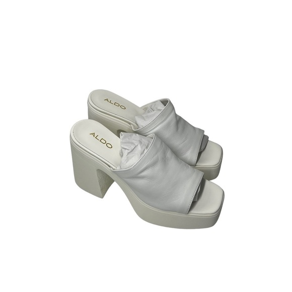 27. NWT Aldo Melcee Platform Heeled Mule 9 - Picture 3 of 4
